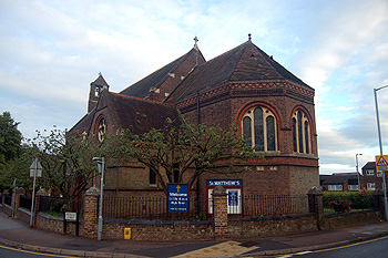 Saint Matthews Church from the south-east June 2011